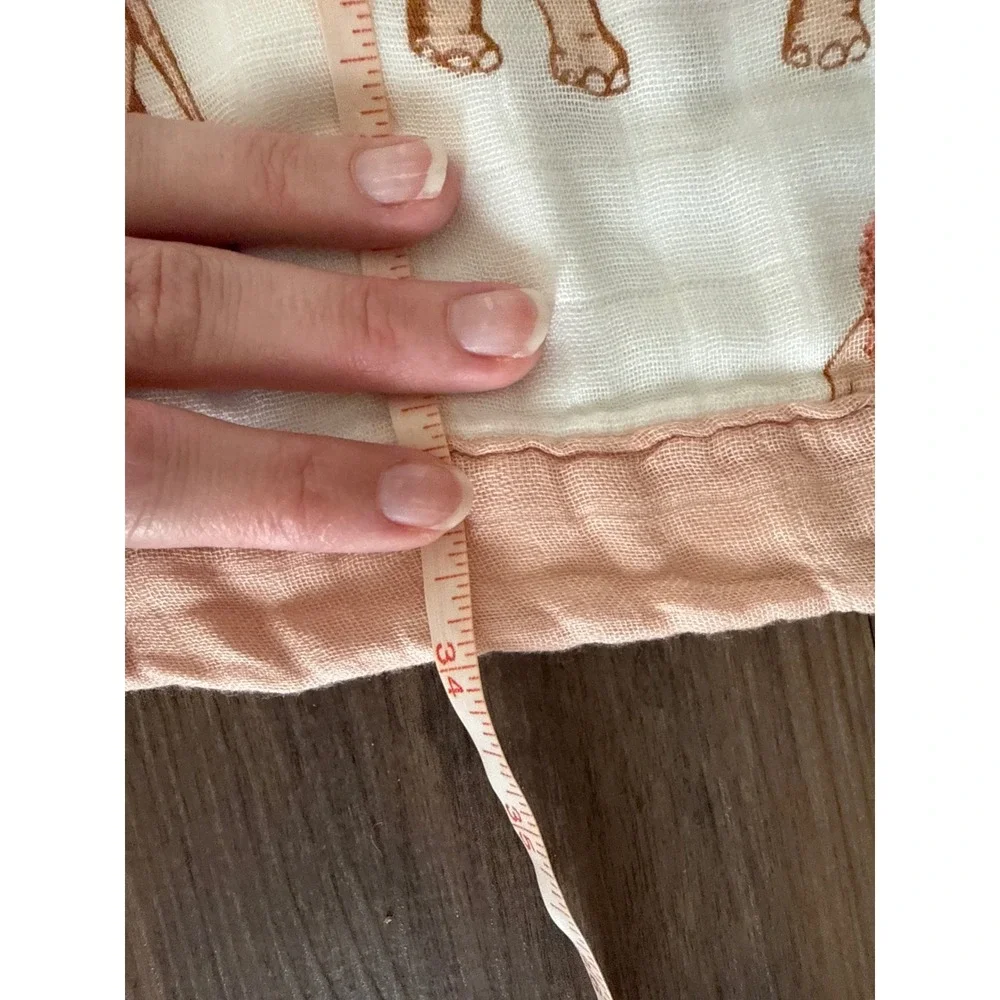 Milkbarn Big Lovey Blanket Baby Pink Elephant Tutu Muslin Bamboo Cotton